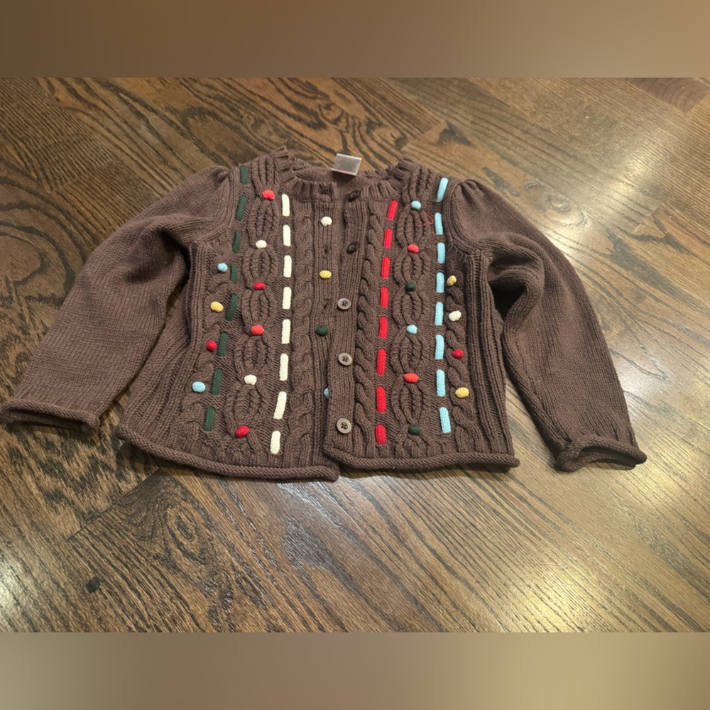 Gymboree Brown Kids Sweater with Colorful Accents